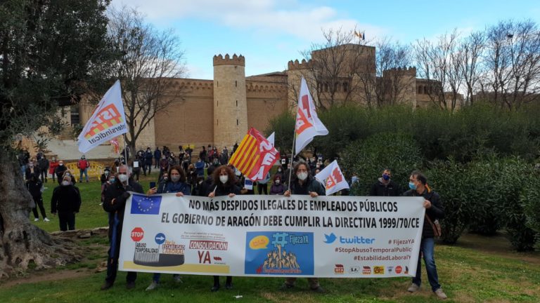 El sindicato STEPA denuncia que el Gobierno de Aragón no tiene ninguna voluntad de cumplir con la ley que obliga a estabilizar a los trabajadores temporales
