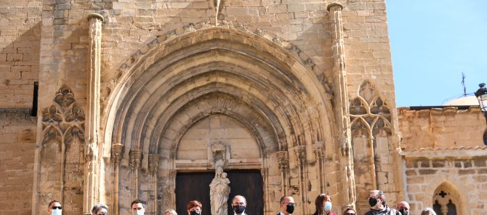 El Gobierno de Aragón impulsará este mes la candidatura a Sello de Patrimonio Cultural de la colegiata y el castillo de Caspe