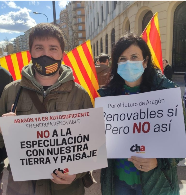 CHA reclama una apuesta decidida por una transición ecológica justa y sostenible tras el éxito de la manifestación celebrada en Zaragoza