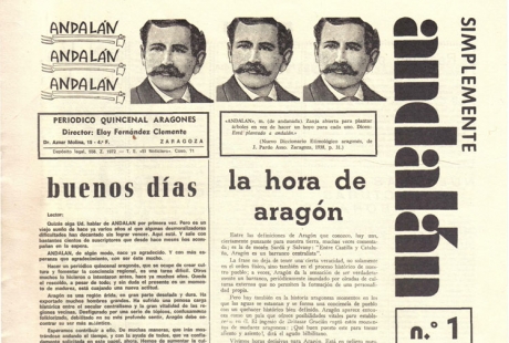 Los fundadores del periódico ‘Andalán’, Premio Aragón 2022