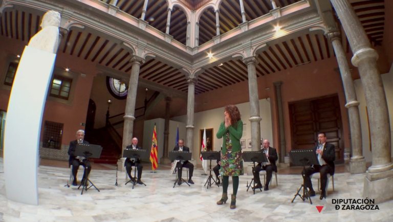 El grupo instrumental de la DPZ ofrece este sábado un concierto virtual por el Día de Aragón con la colaboración de Carmen París