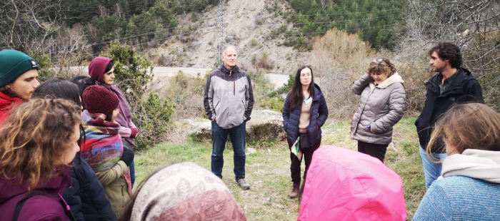 Estudiantes europeos estudian las medidas de protección ante riesgos naturales de Aragón