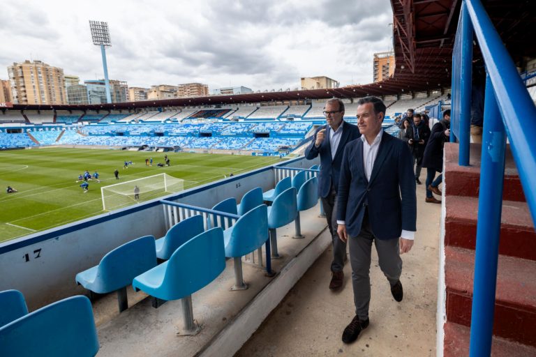 Ayuntamiento y Real Zaragoza suscriben el convenio de colaboración con la RFEF para ejecutar las obras en La Romareda