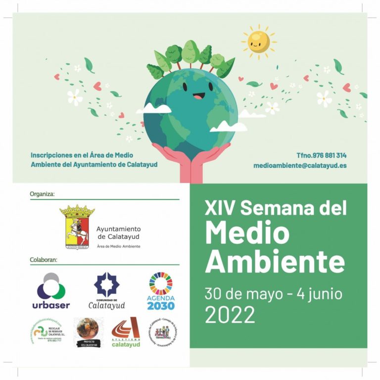 El Ayuntamiento de Calatayud organiza la XIV Semana del Medio Ambiente del 30 de mayo al 4 de junio