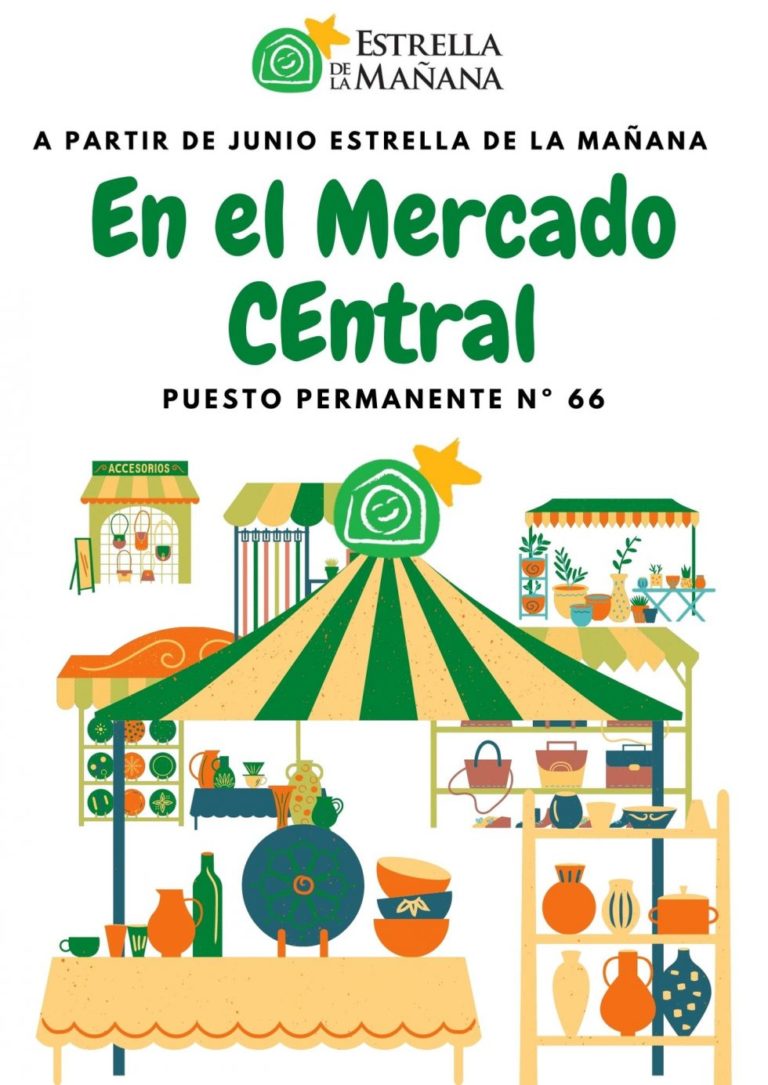 Tras su mercadillo solidario, la ONG Estrella de la Mañana continúa su labor en el puesto fijo del Mercado Central