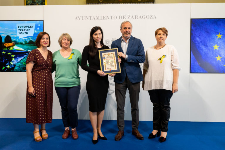 9 de mayo Día de Europa; Zaragoza reconoce con el premio Estrella de Europea al pueblo de Ucrania