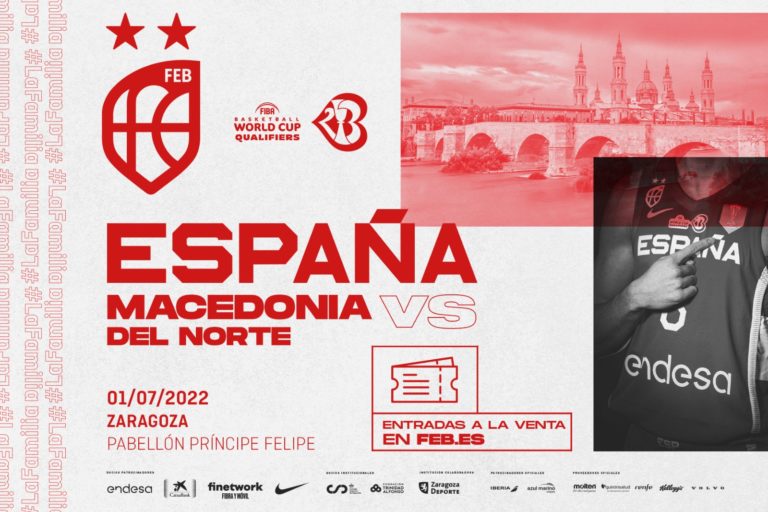 Ya a la venta las entradas para el partido que la selección española de baloncesto disputará en el pabellón Príncipe Felipe