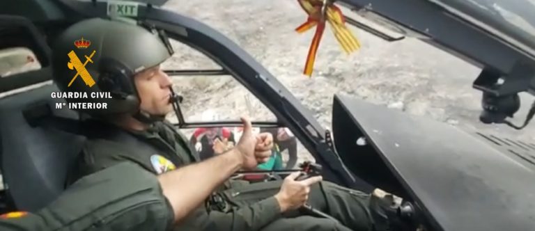 Rescatan a un barranquista herido en La Peonera inferior