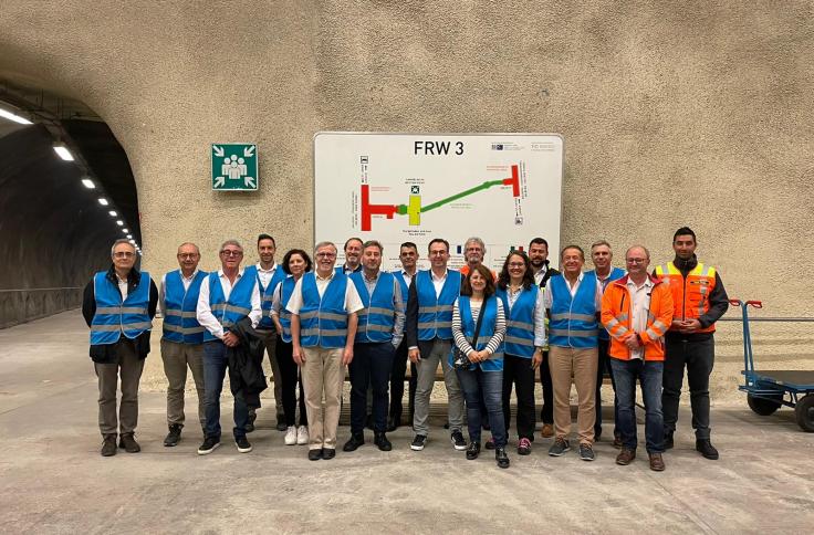 Soro visita el túnel de Arlberg