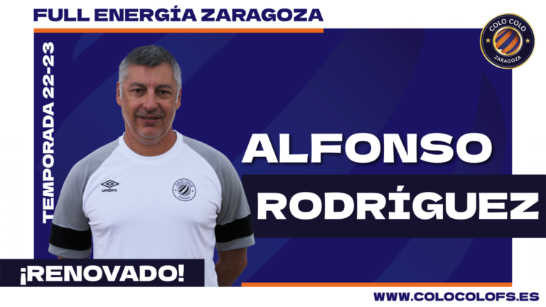 Alfonso Rodríguez seguirá siendo un año más el míster de Colo Colo Zaragoza