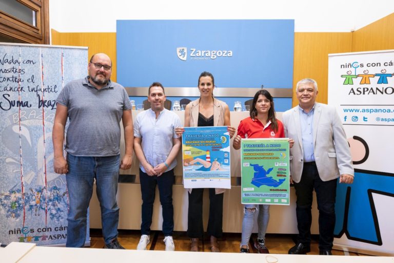Aspanoa presenta su iniciativa ‘Brazadas solidarias’ con el reto de nadar 9.000 kilómetros