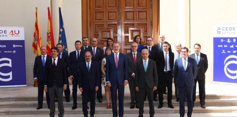 CEOE-Aragón celebra su 40 aniversario presidido por el Rey Felipe VI