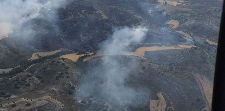 Evolucionan favorablemente los tres incendios declarados en la provincia de Teruel