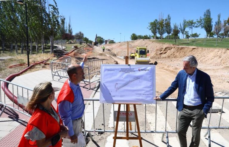 La prolongación de la calle López Saz conectará Oliver y Miralbueno antes de que acabe el año