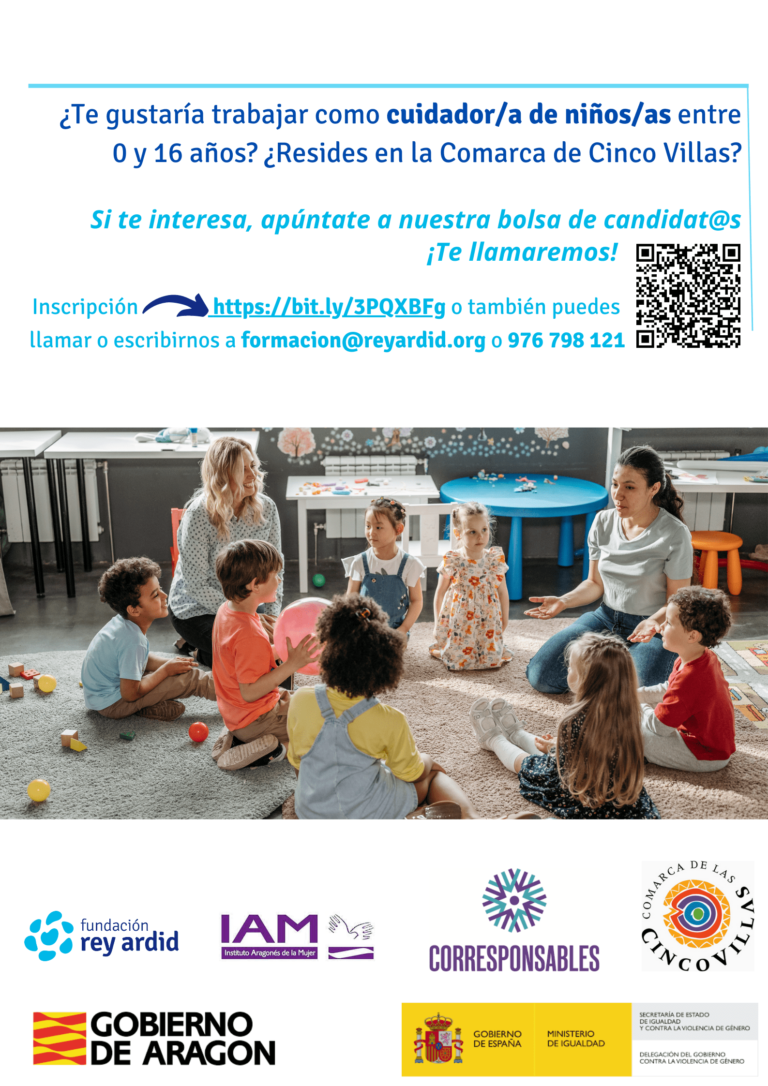 El Plan Corresponsables echa a andar y abre una bolsa de empleo para personas que quieran cuidar niños de 0 a 16 años