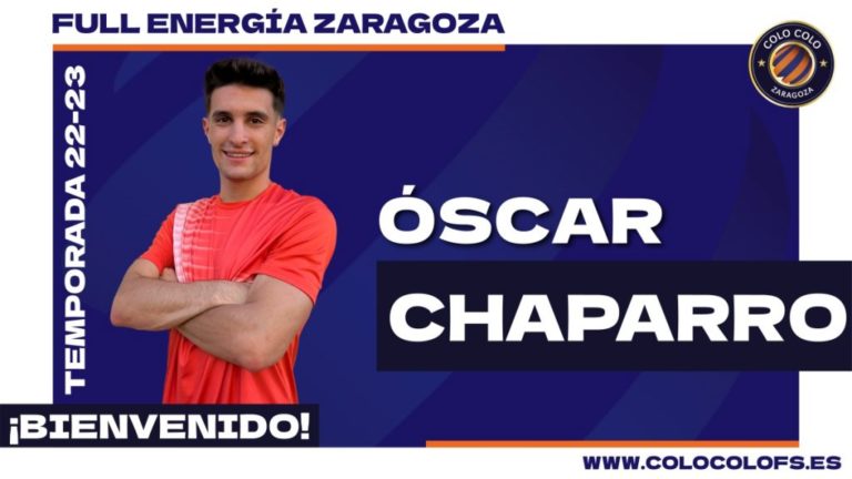 Óscar Chaparro, nueva incorporación para Colo Colo Zaragoza