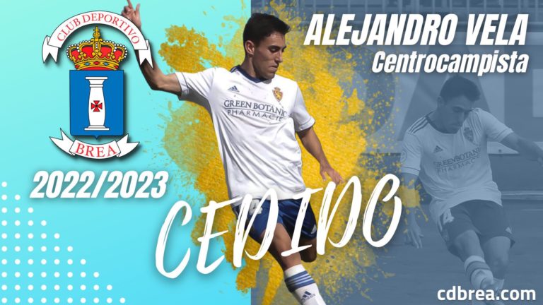El canterano del Real Zaragoza Alejandro Vela jugará en Segunda RFEF con el CD Brea tras acordar su cesión