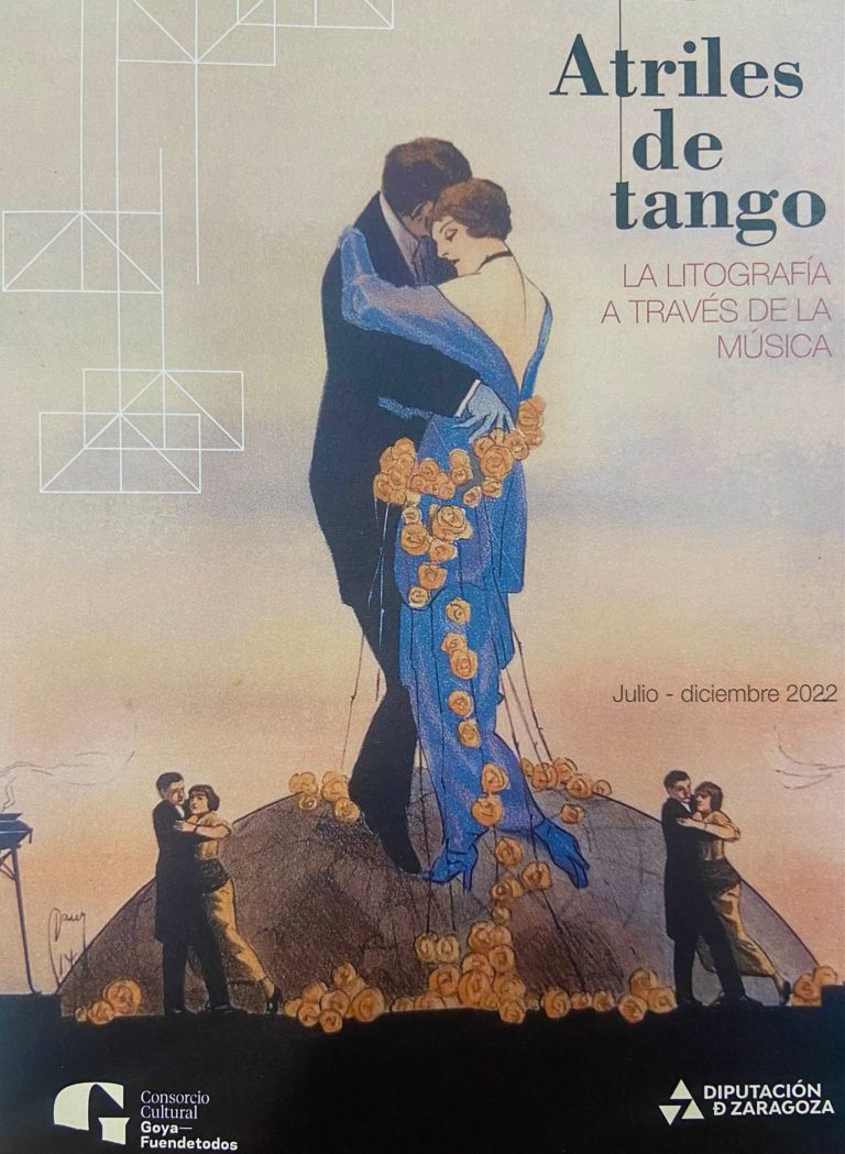 La DPZ expone en Fuendetodos los grabados que ilustraron los tangos y otras composiciones del Buenos Aires de principios del siglo XX