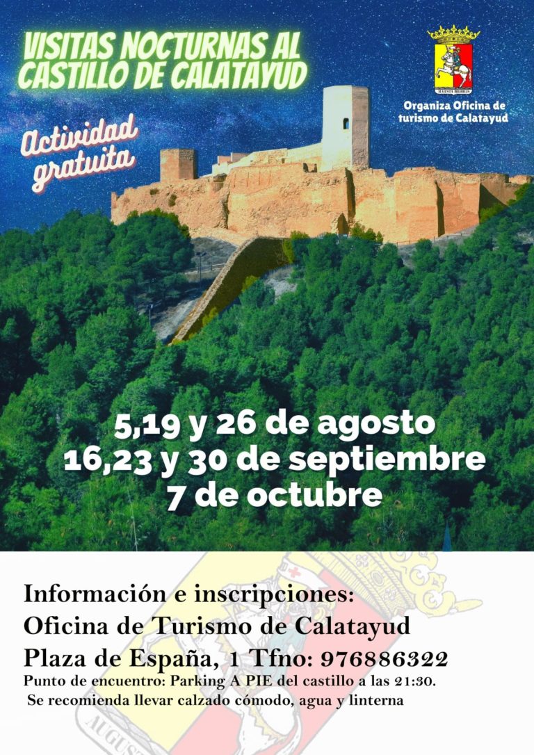 Calatayud ofrece visitas guiadas nocturnas al Castillo de Ayud