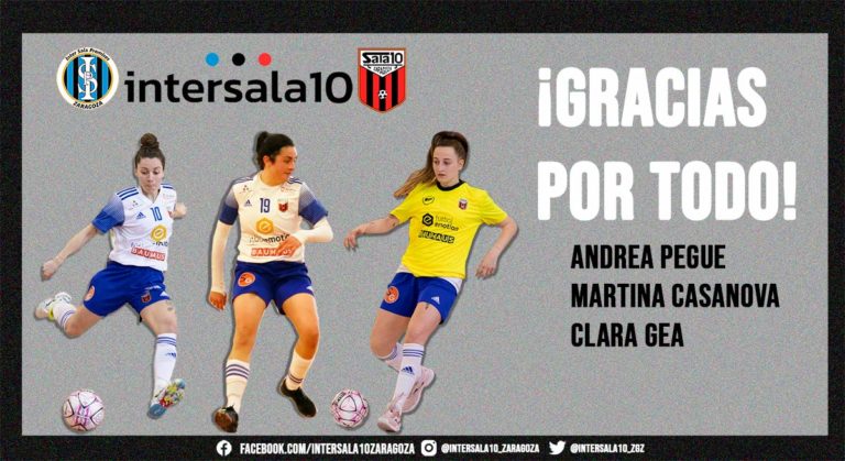 InterSala10 Zaragoza anuncia tres bajas de cara a la próxima temporada