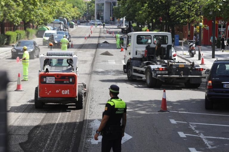 La Operación Asfalto llegará esta semana a 25 calles de Zaragoza