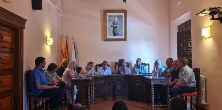 El Gobierno de Aragón ultima el Decreto-ley de ayudas para los agricultores y ganaderos afectados por el incendio de Ateca