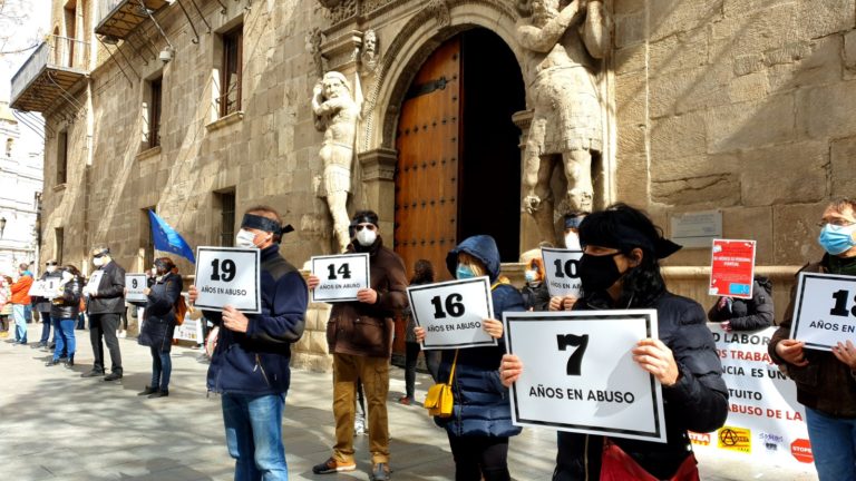 STEPA y más de 200 interinos demandan en el Tribunal Superior de Justicia de Aragón ampliar la «ridícula» oferta de estabilización de la DGA