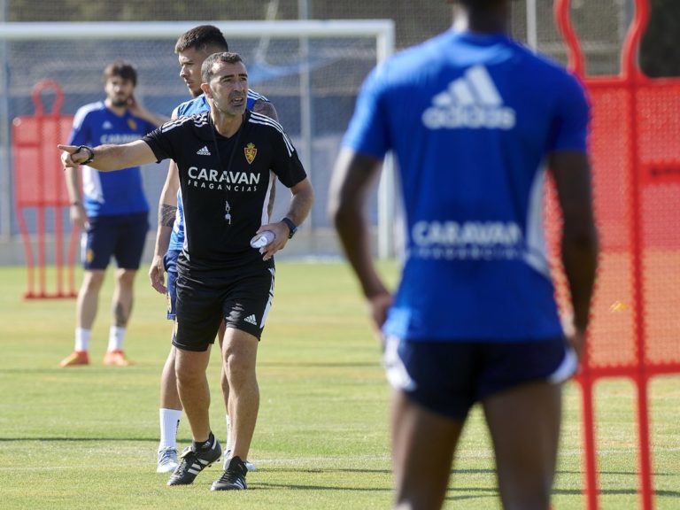 Iván Azón entrena de forma individualizada por precaución