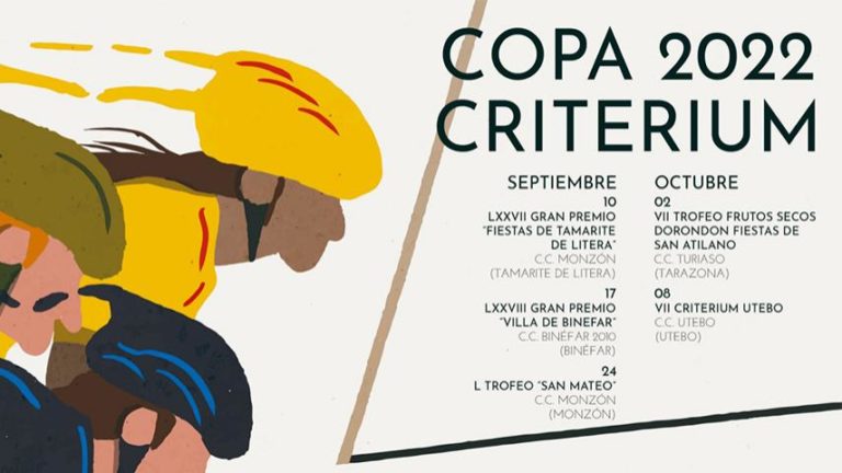 La Copa Critérium 2022 estará integrada por cinco pruebas y comenzará el 10 de septiembre