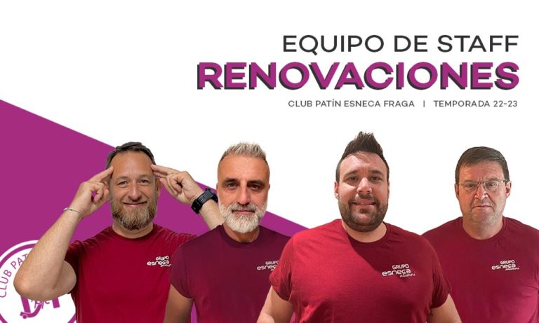 El Club Patín Esneca Fraga confirma su staff técnico para la disputa de la Ok Liga Iberdrola