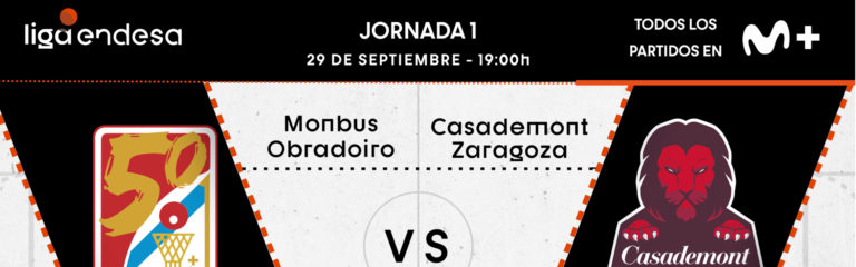 Casademont Zaragoza ya conoce su calendario ACB para la 2022-2023: comenzará ante Obradoiro en Santiago de Compostela