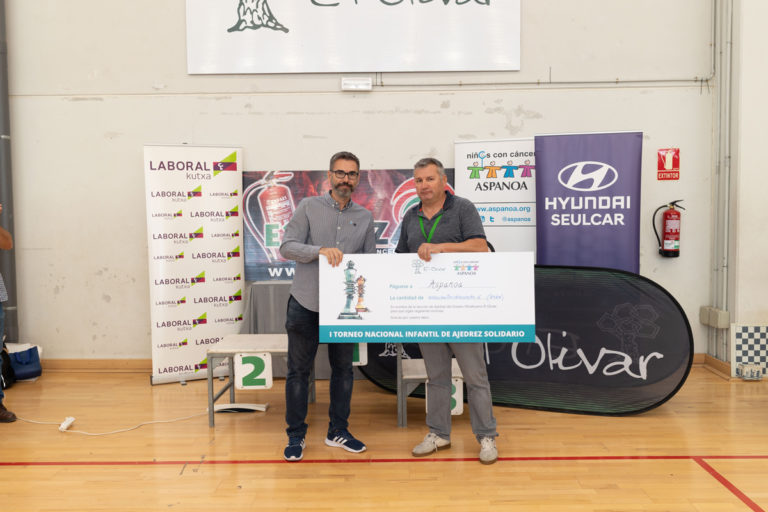 El ajedrez más solidario se cita en El Olivar con motivo del I Torneo Nacional infantil de ajedrez solidario en beneficio de Aspanoa