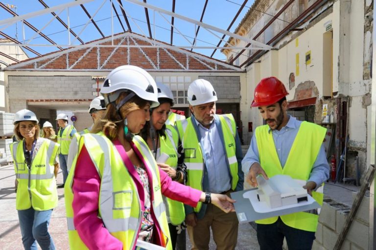 Las obras del pabellón de San Juan avanzan a buen ritmo y concluirán a finales de año