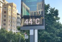 La primera ola de calor del verano dejará mañana en Aragón temperaturas por encima de los 40 grados