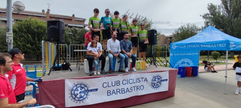 Carlos Guiral y Ainhoa Jiménez, primeros líderes en la Copa Criterium inaugurada en Barbastro