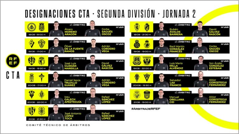 Rubén Ávalos Barrera dirigirá el encuentro entre el Real Zaragoza y el Real Valladolid