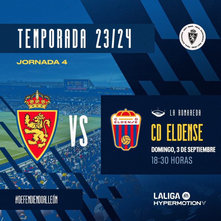 La Liga acepta la solicitud de cambio de horario del Real Zaragoza y el partido ante el Eldense se disputará en domingo
