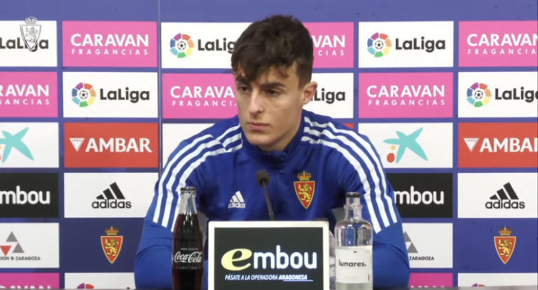 Alejandro Francés marcó su segundo gol con la elástica del Real Zaragoza