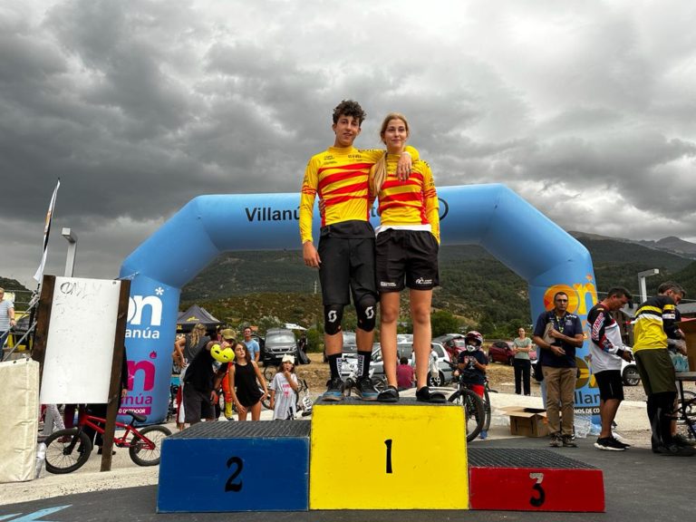 Ruth y Esteban Abad mantienen el liderato en la Copa de Aragón de Pumptrack 2023 tras la disputa de la segunda prueba