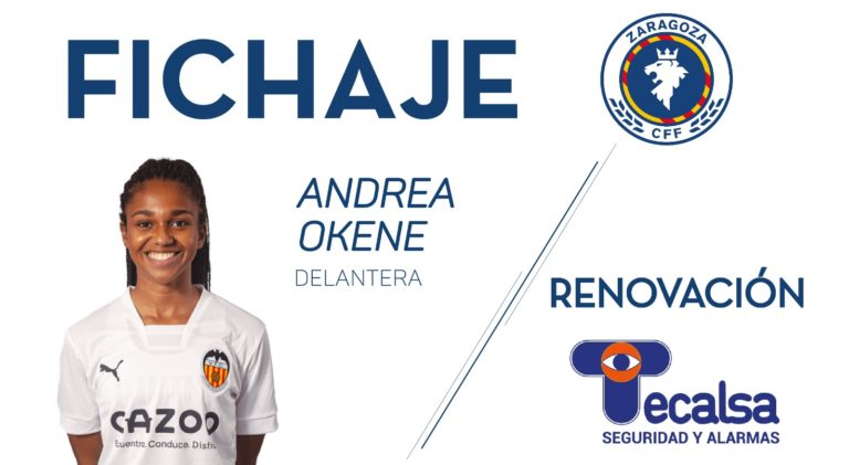 El Zaragoza CFF refuerza su delantera con Andrea Okene, séptima incorporación para la 23-24