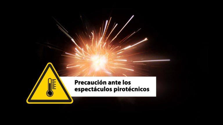 Los bomberos piden extremar la precaución en los espectáculos pirotécnicos de las fiestas de este puente
