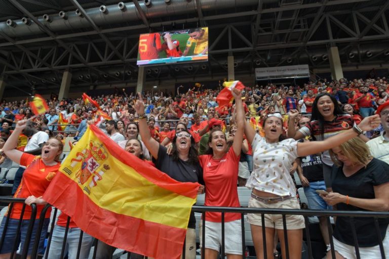 El Pabellón Siglo XXI vibró con la final del Mundial de Futbol Femenino y la victoria de España