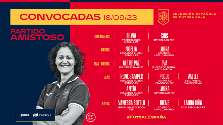 Claudia Pons convoca a la aragonesa Irene Samper con la Selección Española femenina absoluta de fútbol sala