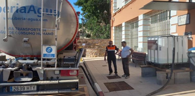 El Gobierno de Aragón llena 10 depósitos de agua potable como alternativa para los municipios que se abastecen del Queiles