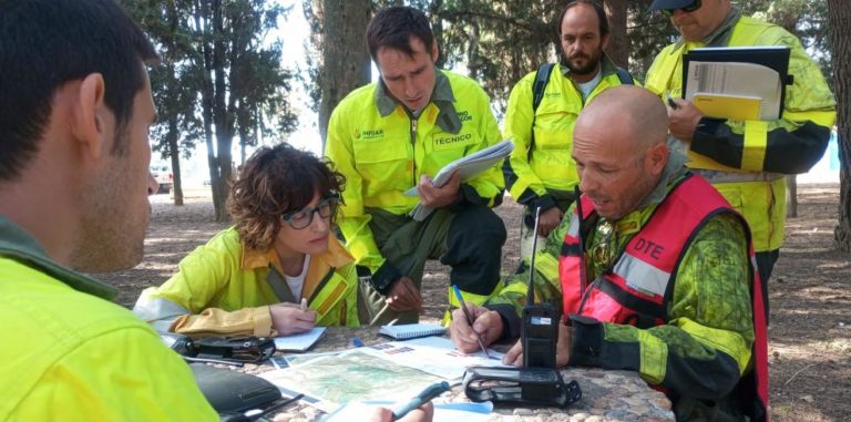 INFOAR realiza un simulacro de incendio en Huesca