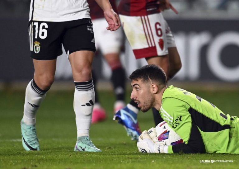Dani Rebollo ocupó la portería en lugar de Poussin y jugó sus primeros minutos de la temporada