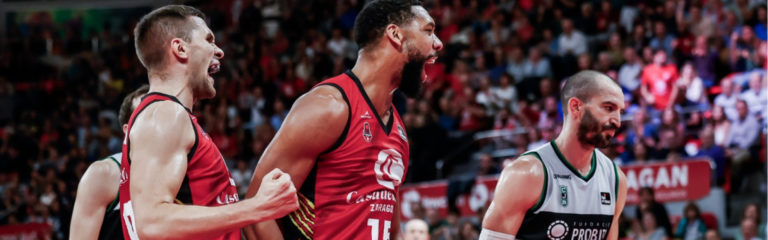 Casademont Zaragoza consigue su segunda victoria de la temporada de forma contundente ante Joventut de Badalona (113-83)
