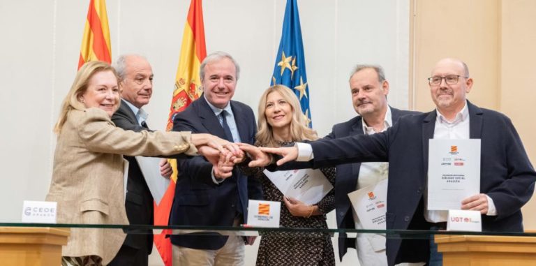 Acuerdo en la Mesa del Diálogo Social de Aragón para Mantener la Paz Social y Potenciar el Empleo