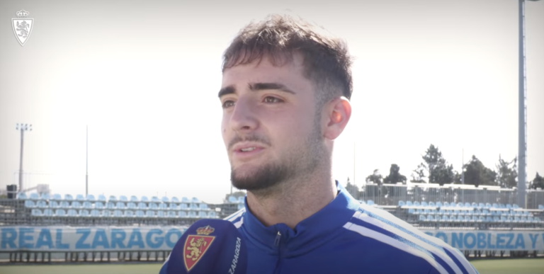 Marcos Cuenca debutó con el primer equipo del Real Zaragoza ante el Elche CF
