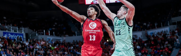 Casademont Zaragoza consigue la tercera victoria en ACB con una remontada de categoría ante Bilbao Basket (77-63)